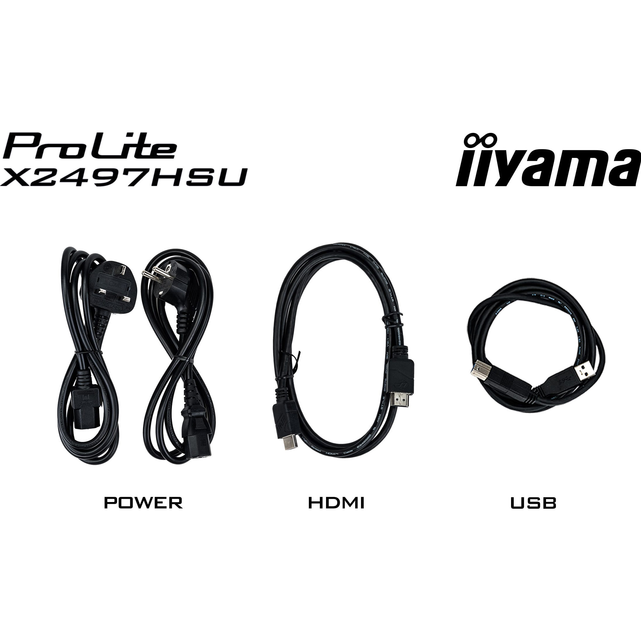 Монітор 23.8" IIYAMA ProLite X2497HSU-B1 Matte Black