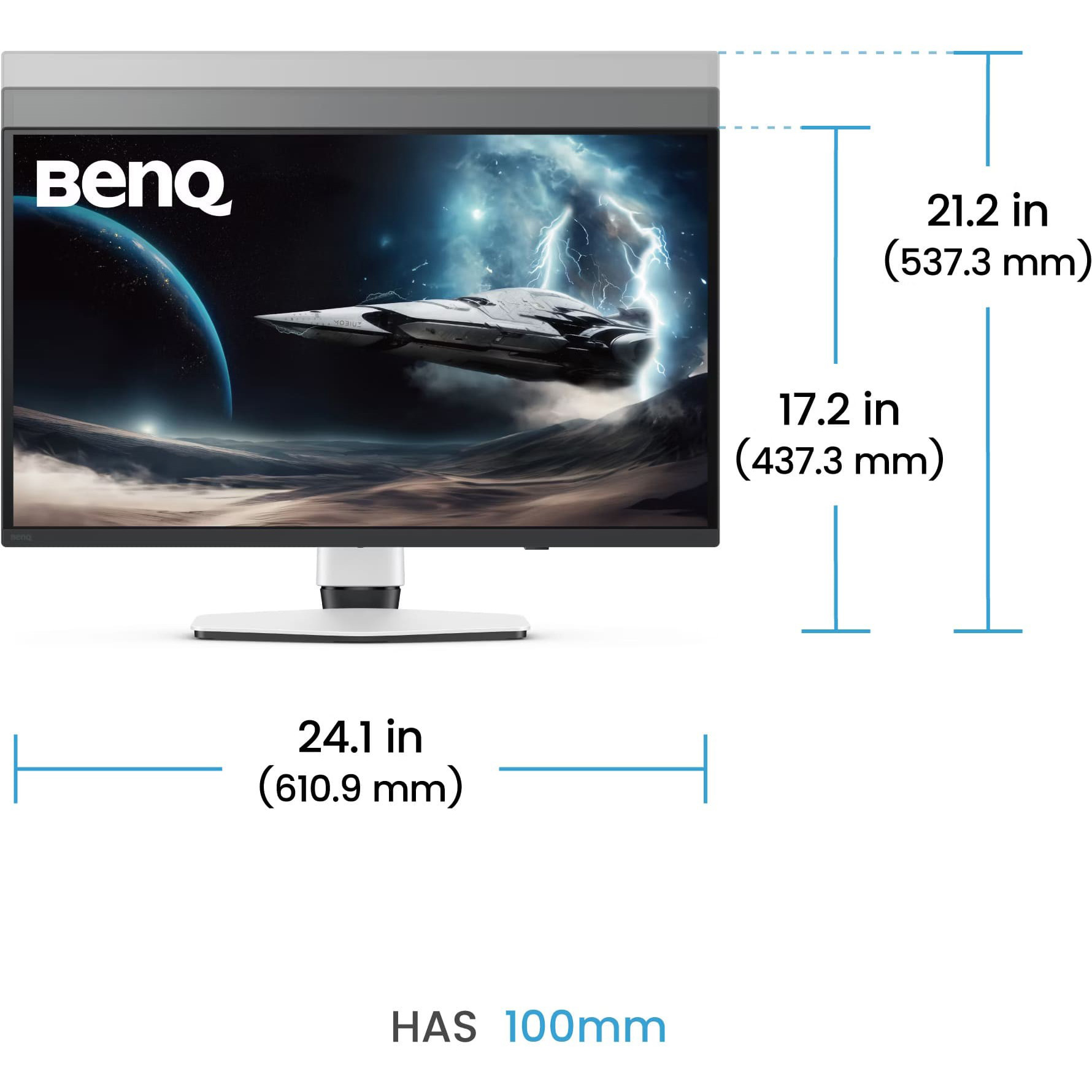 Монітор 26.5" BENQ Mobiuz EX271UZ White (9H.LP2LA.TBE)