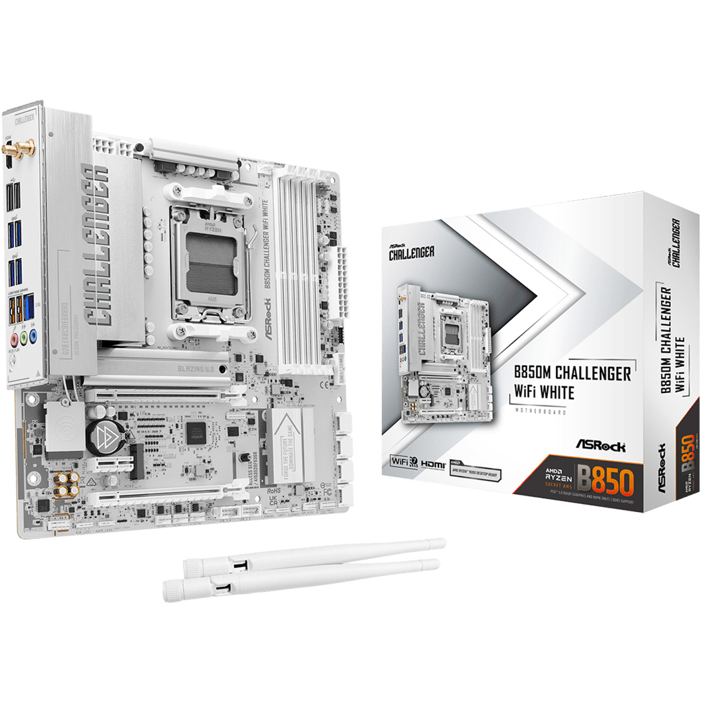 Материнская плата ASROCK B850M Challenger WiFi White
