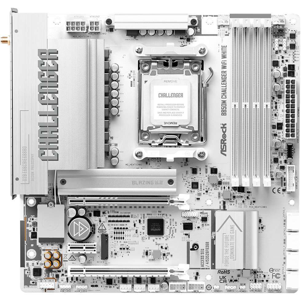Материнская плата ASROCK B850M Challenger WiFi White