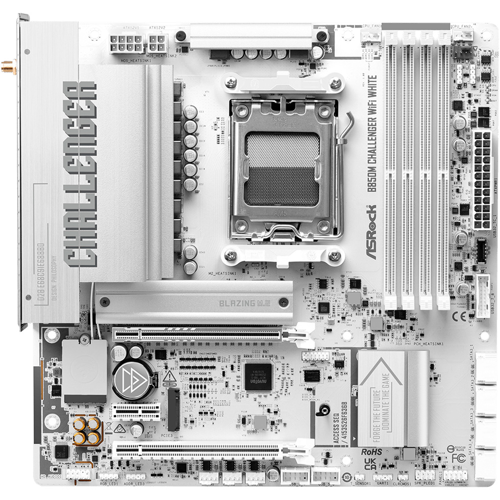 Материнская плата ASROCK B850M Challenger WiFi White