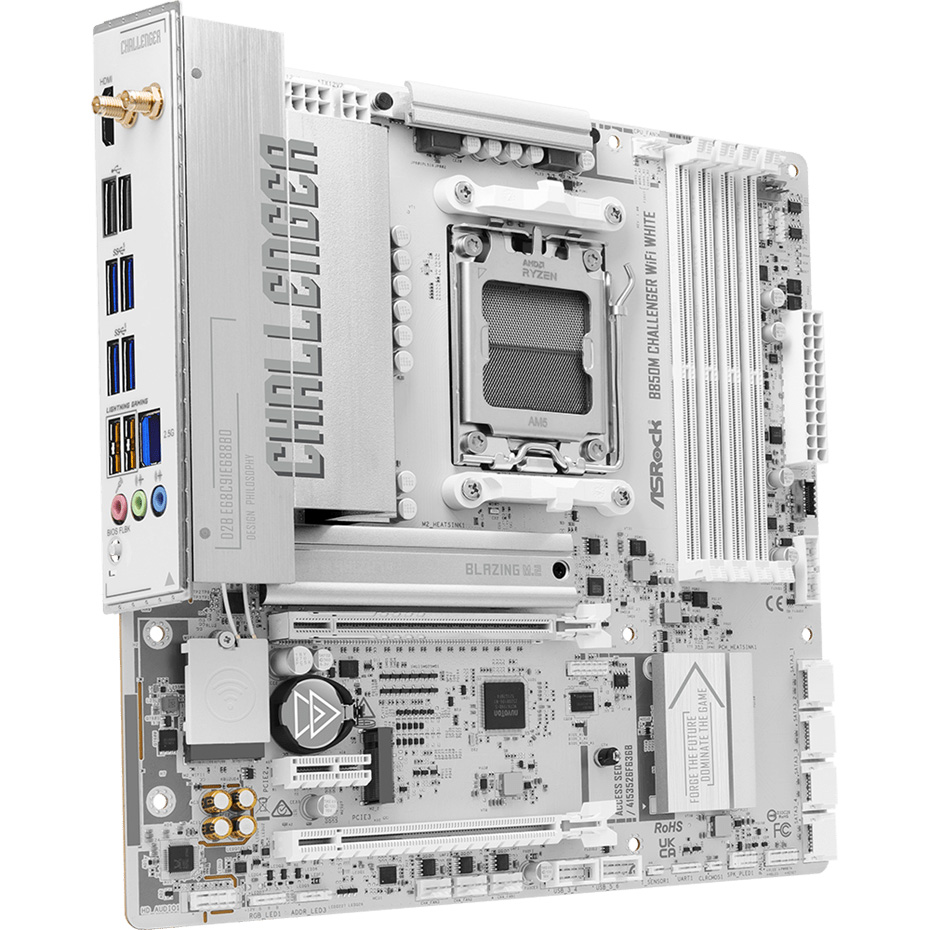 Материнская плата ASROCK B850M Challenger WiFi White