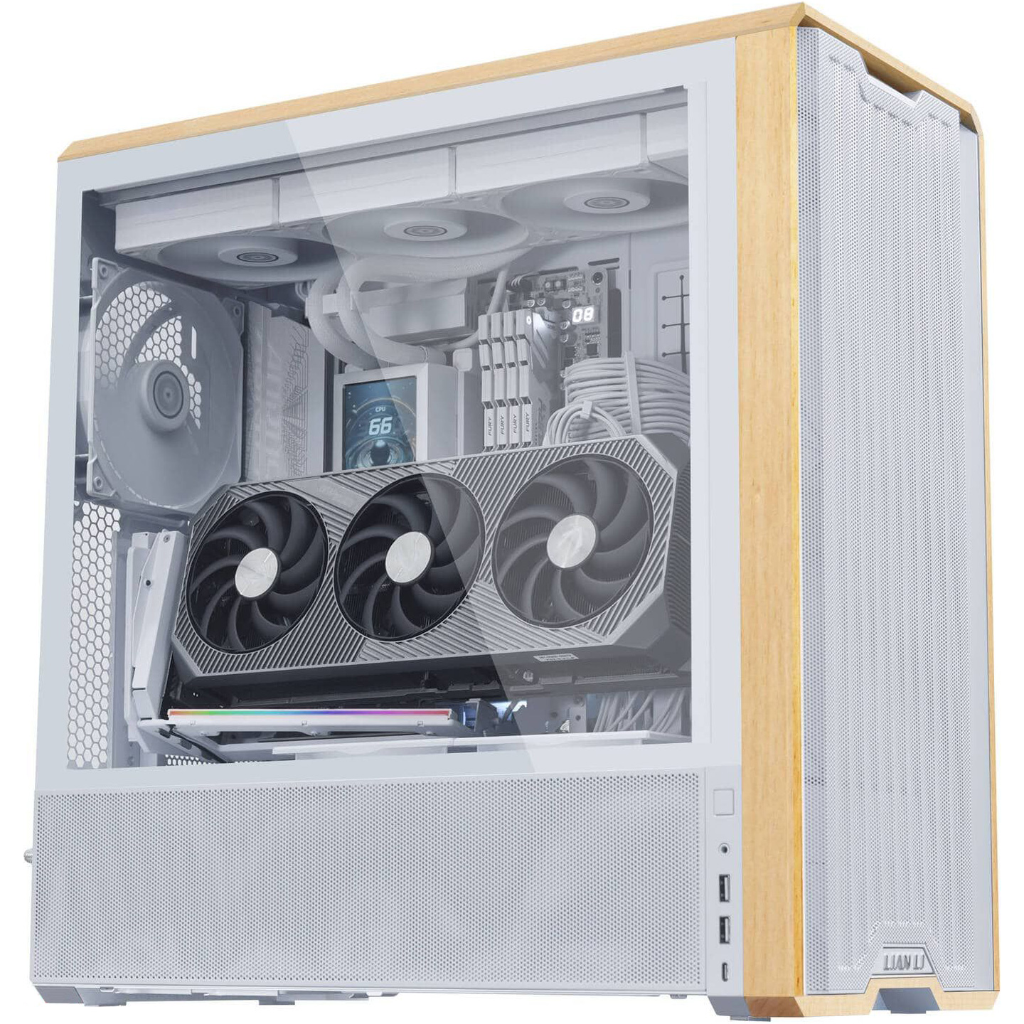 Держатель для видеокарты LIAN LI Vertical GPU Bracket Kit PCIe 5.0 White (G89.VG4-5-V4W.00)