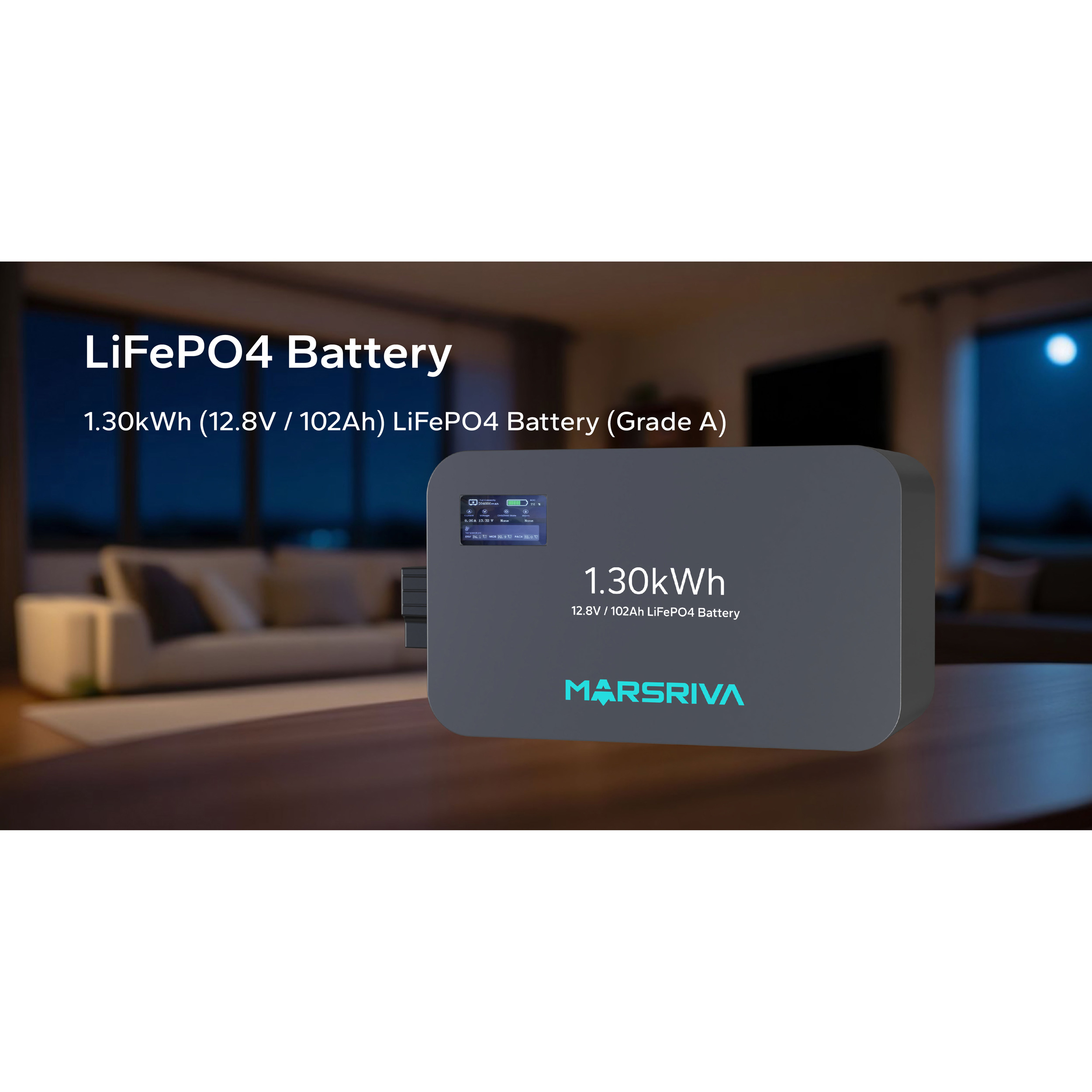 Аккумуляторная батарея MARSRIVA LiFePO4 12.8V 102Ah