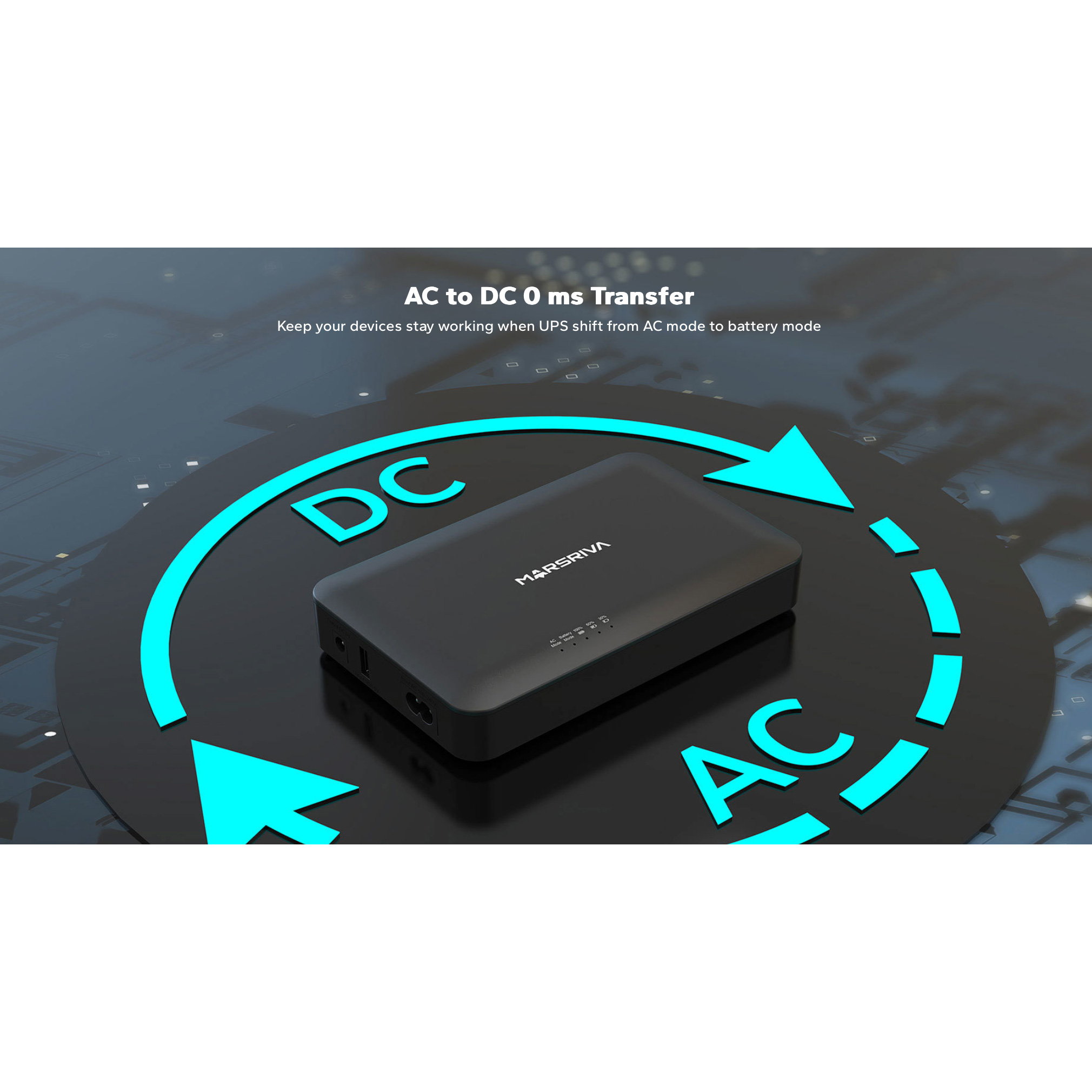 ДБЖ для роутера MARSRIVA KP2 Pro 30W 8000mAh