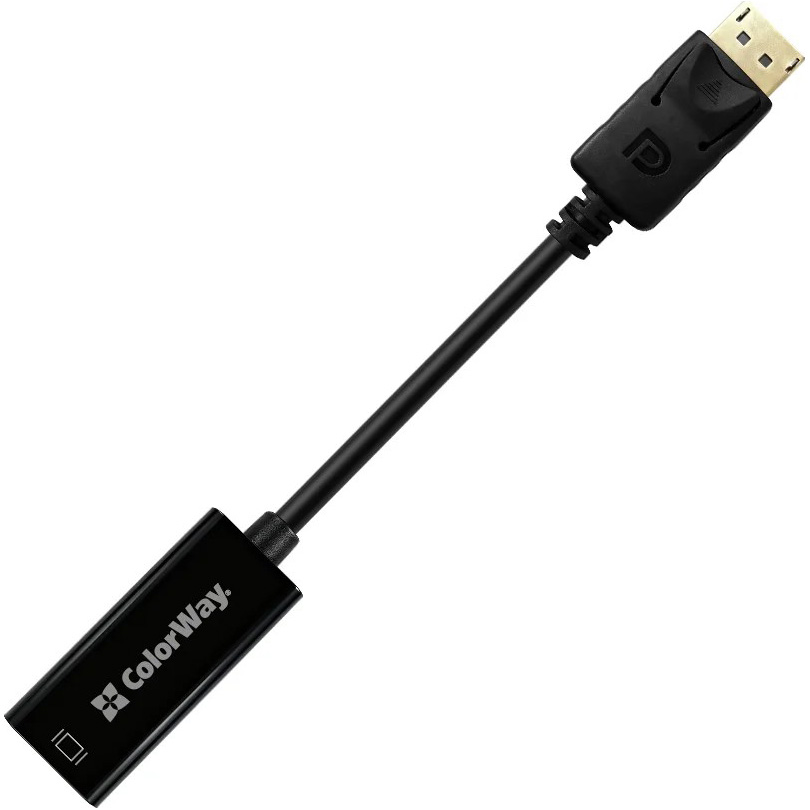 Адаптер COLORWAY DisplayPort - HDMI Black