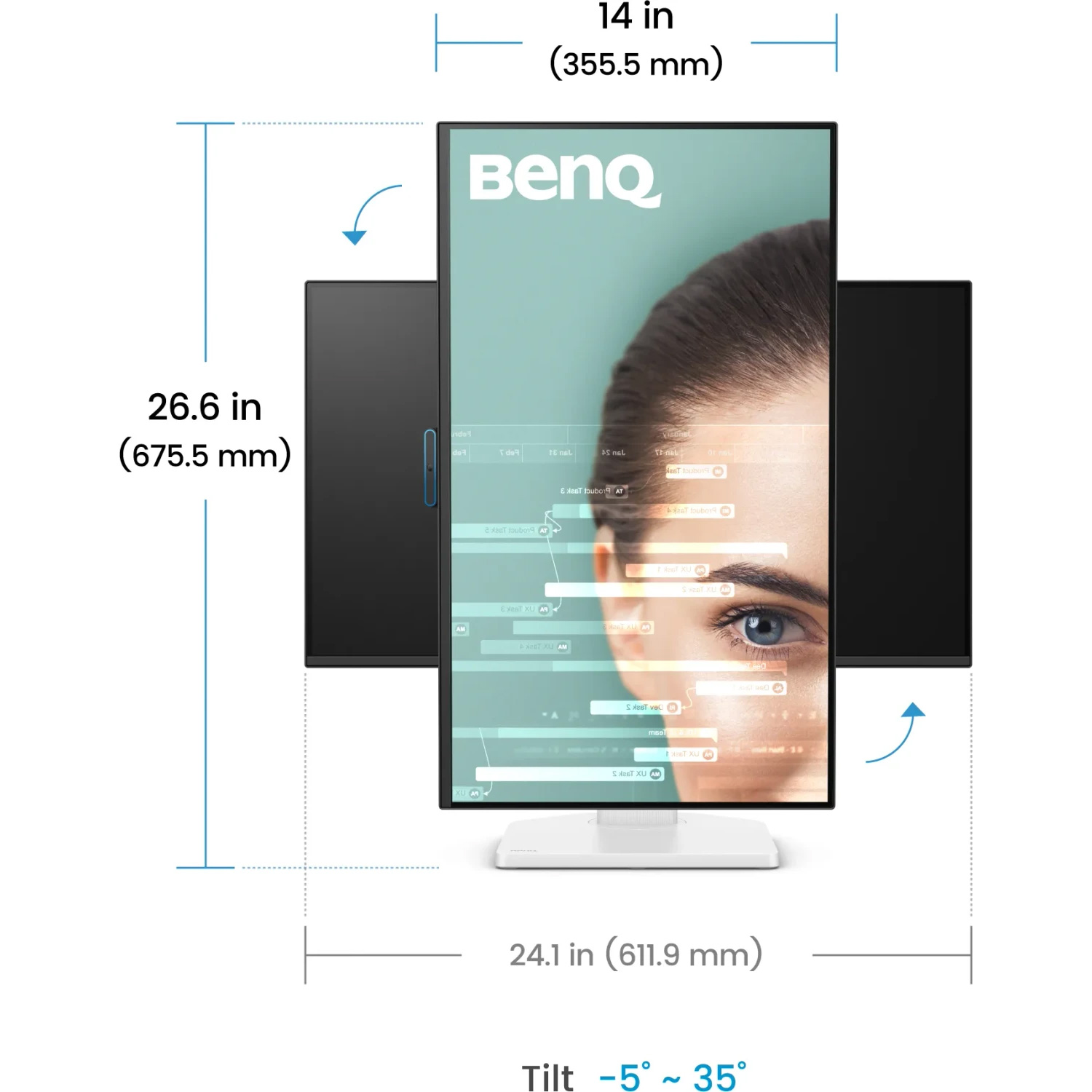 Монітор 27" BENQ GW2790TC White (9H.LNSLA.TBE)