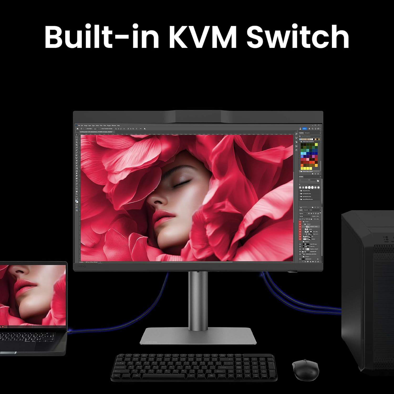 Монитор 27" BENQ PD2770U (9H.Y0ELB.QBE)