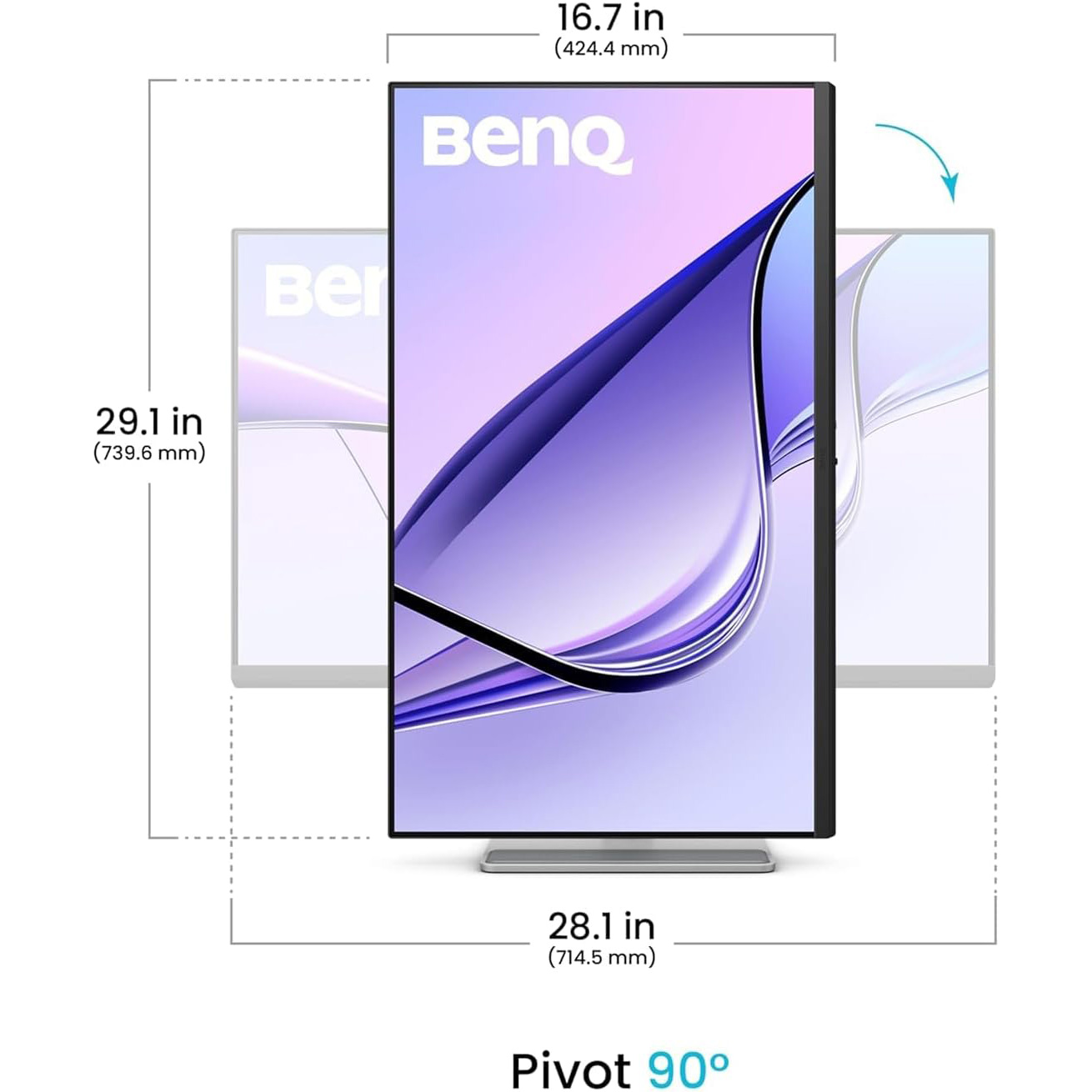 Монитор 31.5" BENQ MA320UP Silver (9H.LP9LB.QBE)