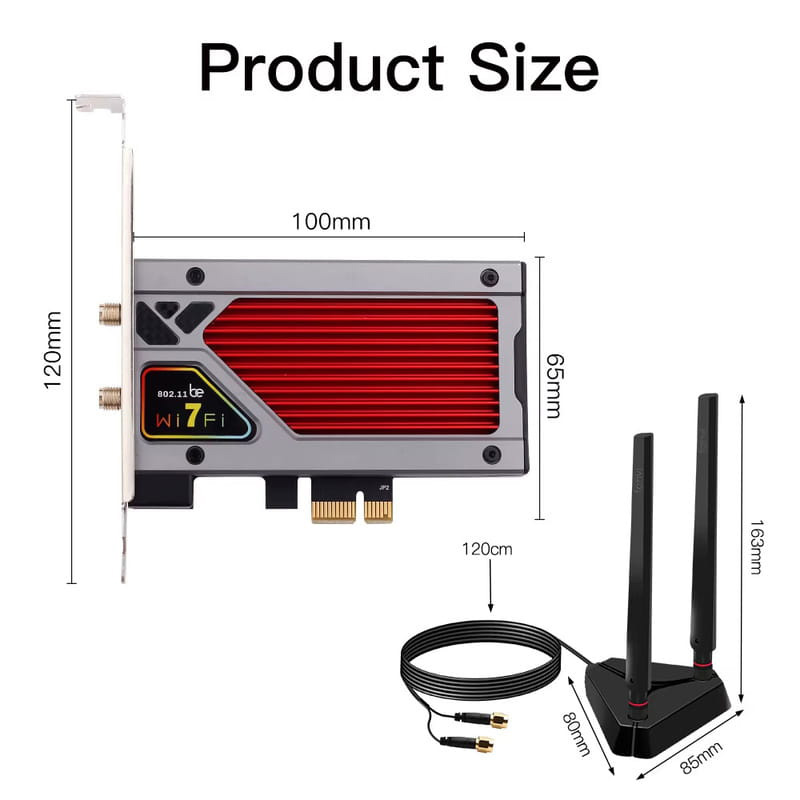 Wi-Fi адаптер FENVI FV-BE8800RGB