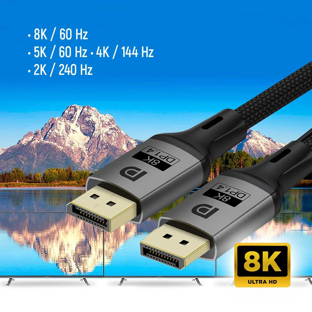 Кабель COLORWAY 8K 60Hz DisplayPort 3м Black (CW-CBDP094-BK)