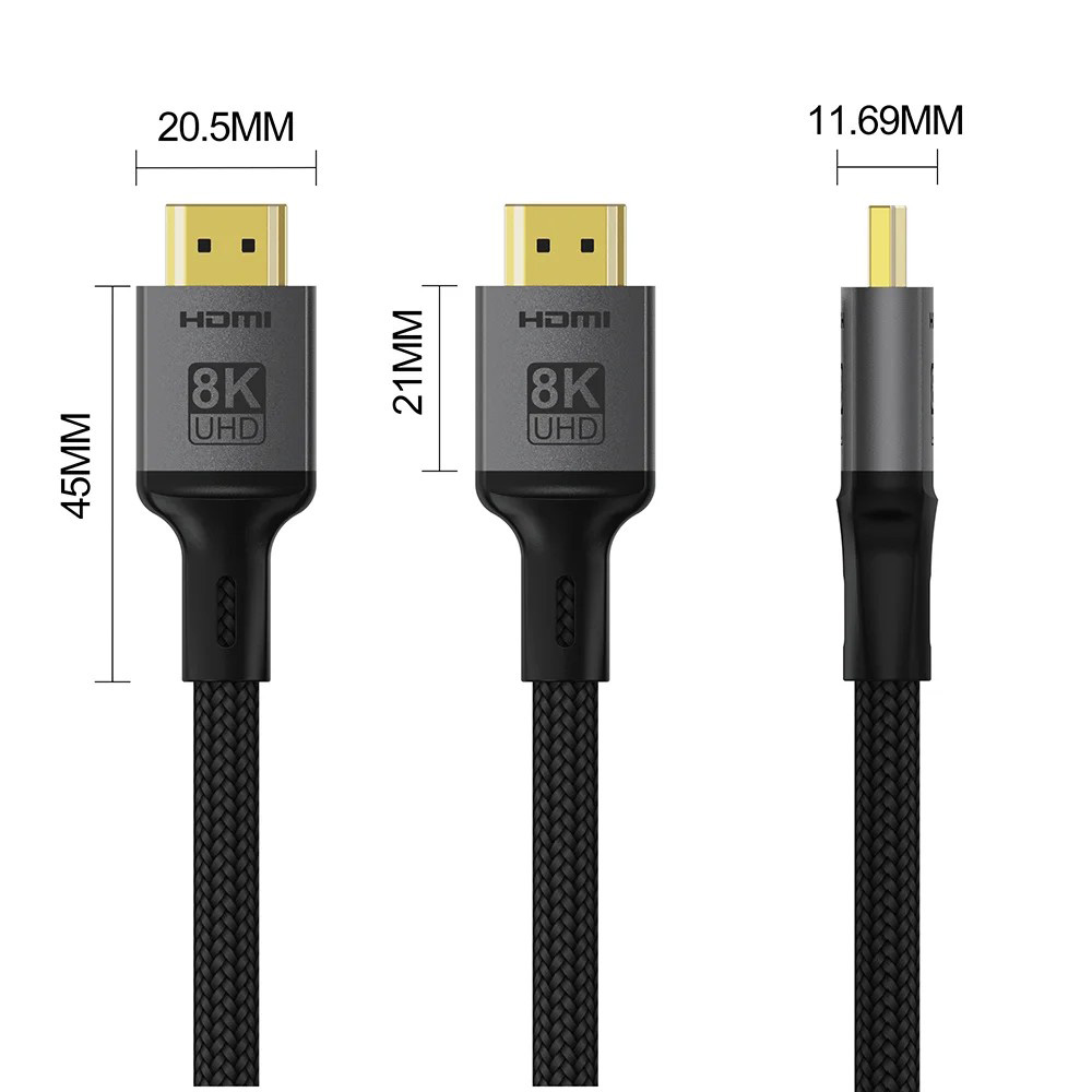Кабель COLORWAY 8K 60Hz HDMI v2.1 3м Black (CW-CBHD089-BK)