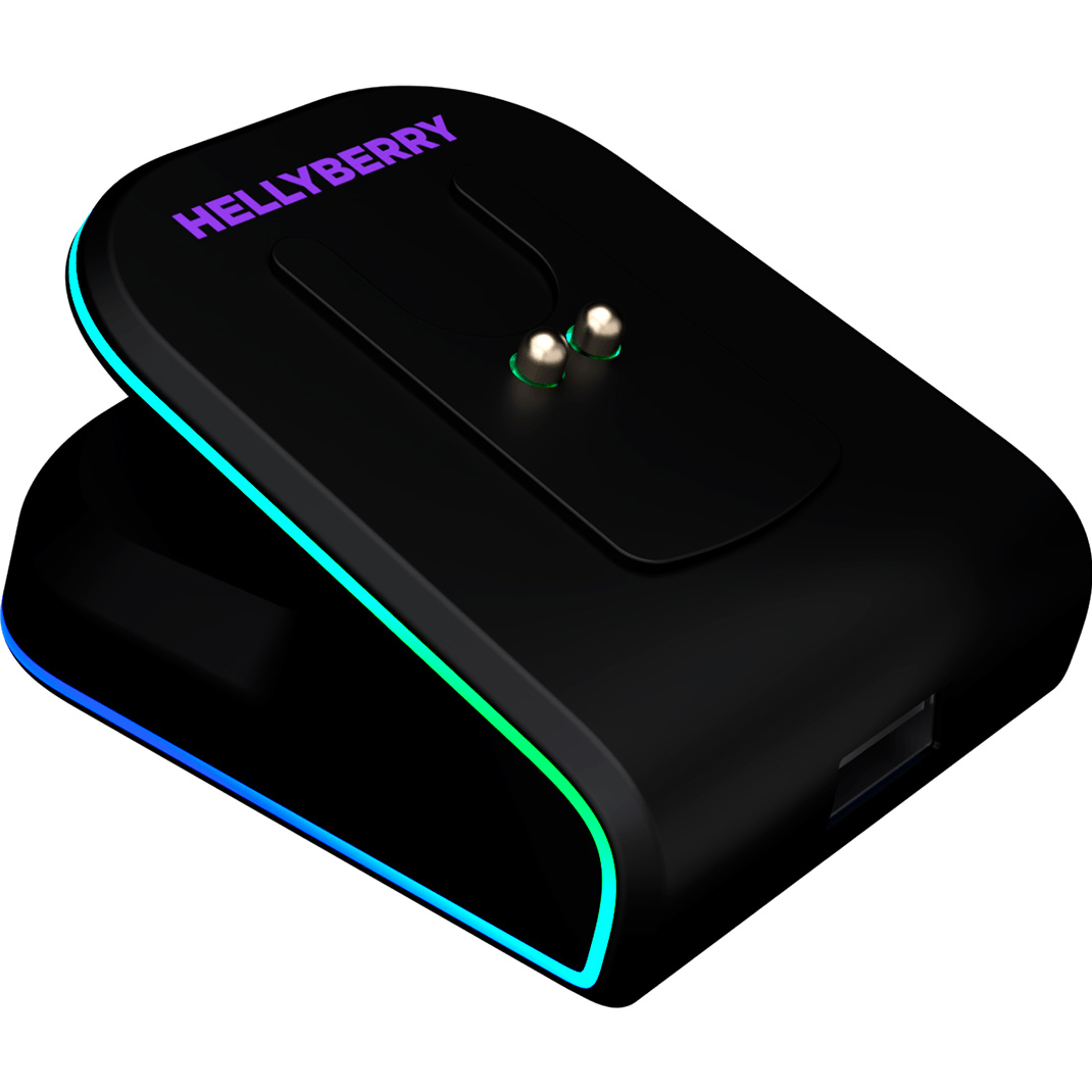 Миша ігрова HATOR Hellyberry HM47 Pro Wireless Black/Violet Gradient