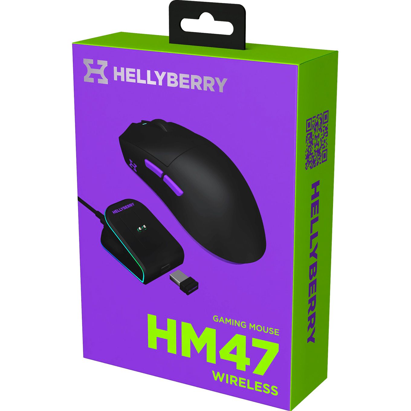 Миша ігрова HATOR Hellyberry HM47 Wireless Black/Violet