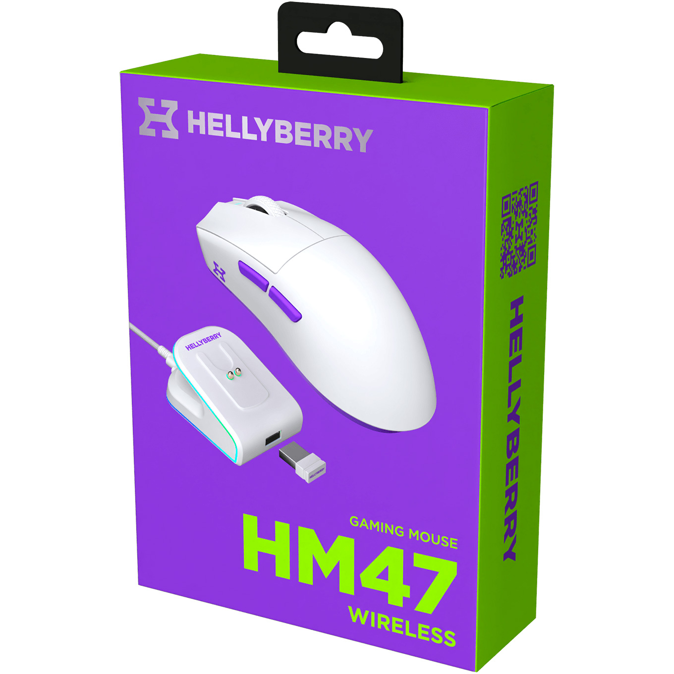 Мышь игровая HATOR Hellyberry HM47 Wireless White/Violet