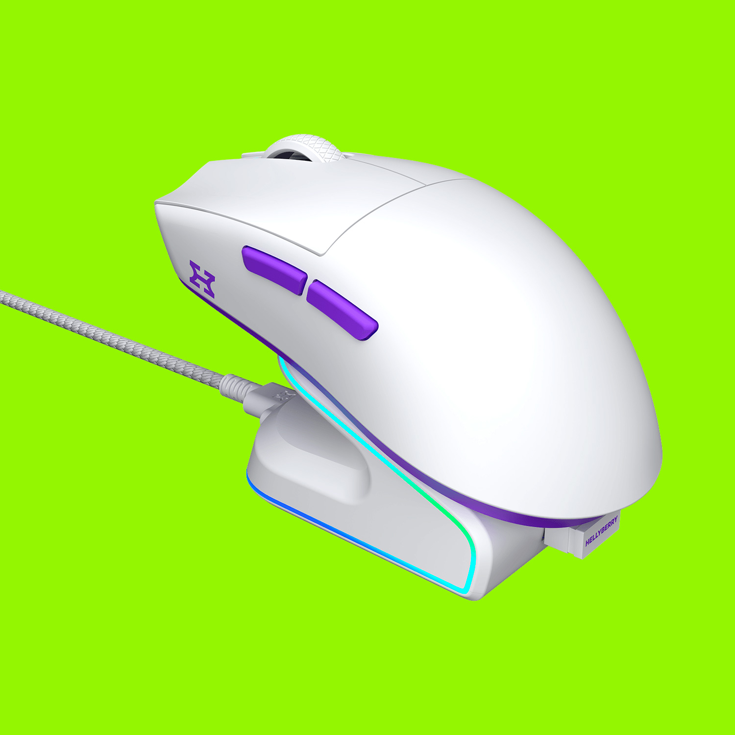 Мышь игровая HATOR Hellyberry HM47 Wireless White/Violet