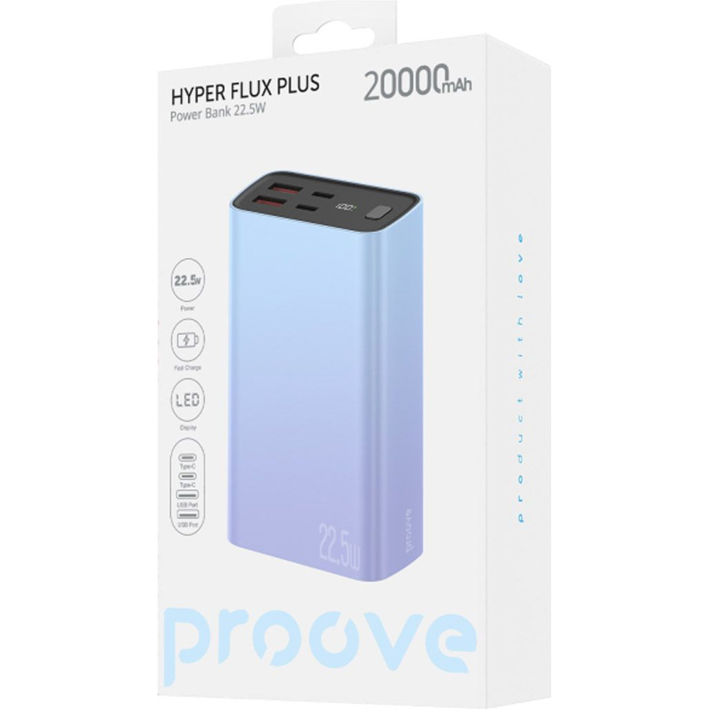 Повербанк PROOVE Hyper Flux Plus 22.5W 20000mAh Gradient