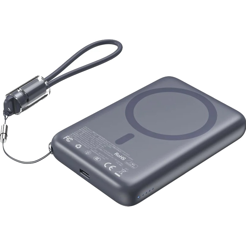 Повербанк з бездротовою зарядкою CHOETECH B862 22.5W 1xUSB-C, PD3.0, QC3.0 10000mAh Gray