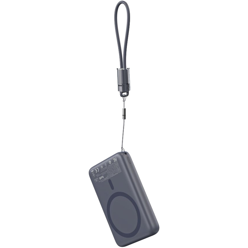Повербанк з бездротовою зарядкою CHOETECH B862 22.5W 1xUSB-C, PD3.0, QC3.0 10000mAh Gray