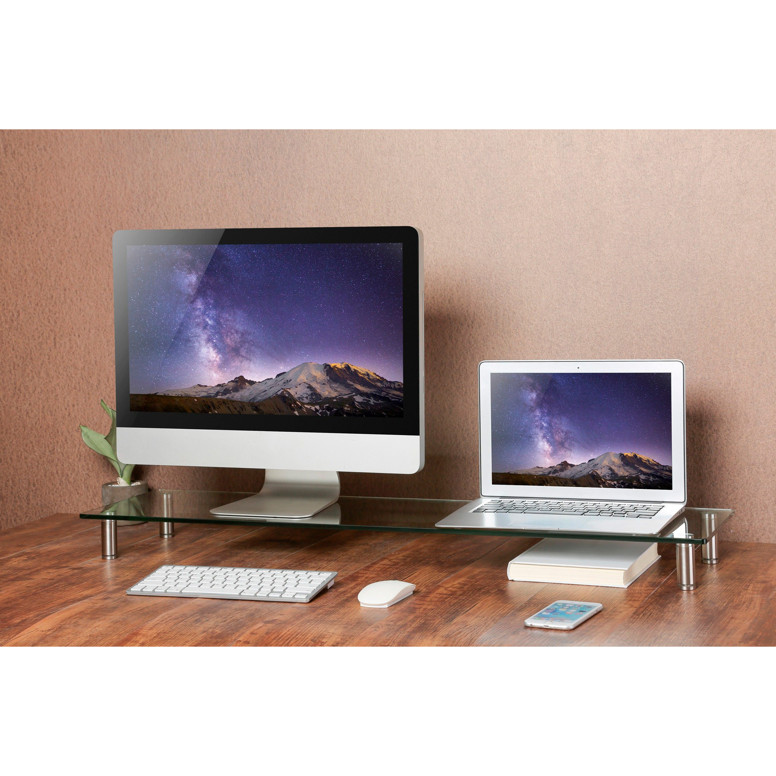 Подставка для монитора GEMBIRD MS-TABLE-GL-01 Gray