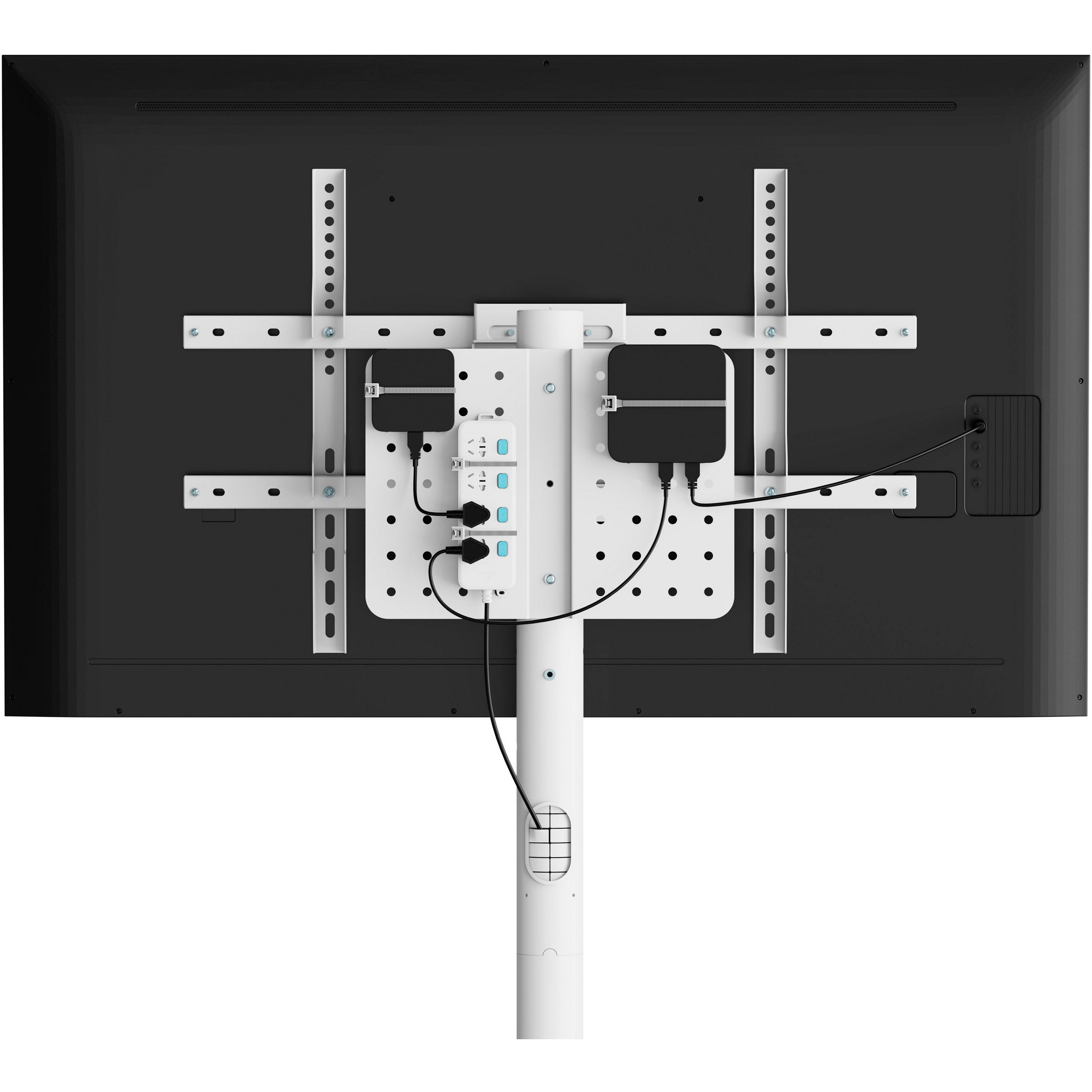 Презентационная стойка с креплением под ТВ GEMBIRD TVS-86TR-01-W 37"-86" White
