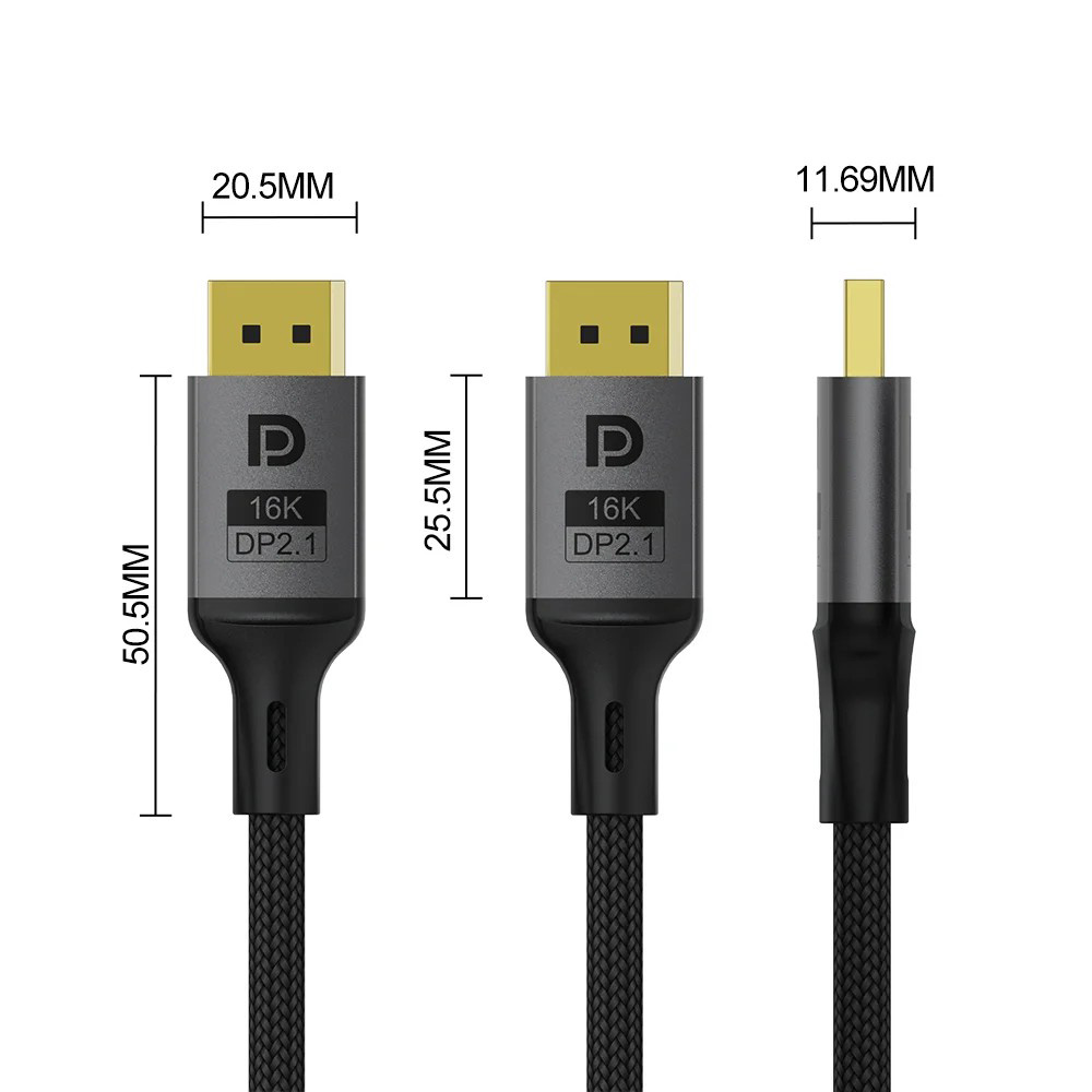 Кабель COLORWAY 16K 60Hz DisplayPort 1.5м Black (CW-CBDP091-BK)