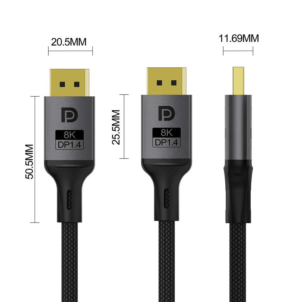 Кабель COLORWAY 8K 60Hz DisplayPort 1.5м Black (CW-CBDP093-BK)