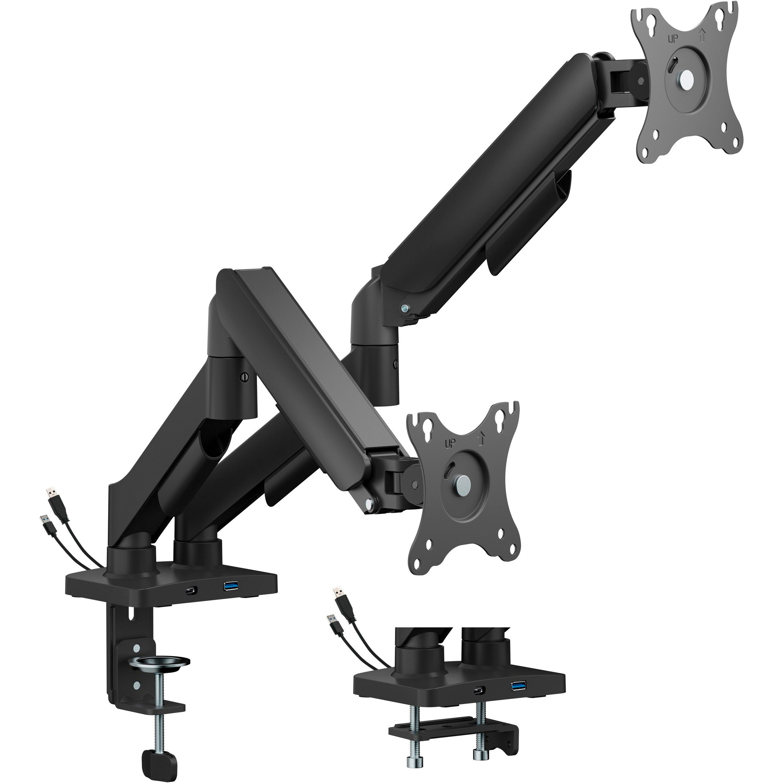 Кріплення настільне для 2-х моніторів GEMBIRD MA-DA2U-01 17"-32" Black