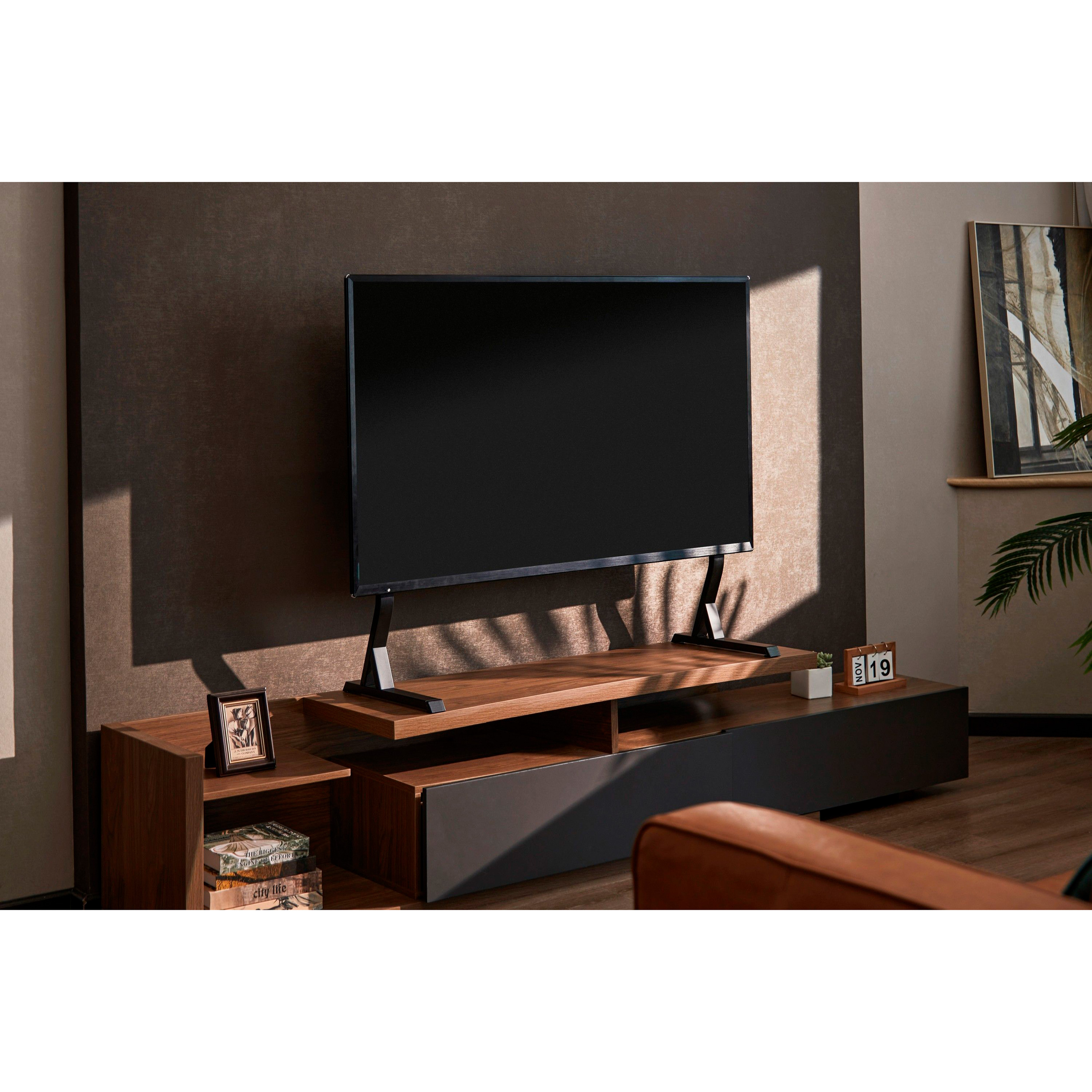 Подставка настольная для ТВ/монитора GEMBIRD TVS-D90F-01 45"-90" Black