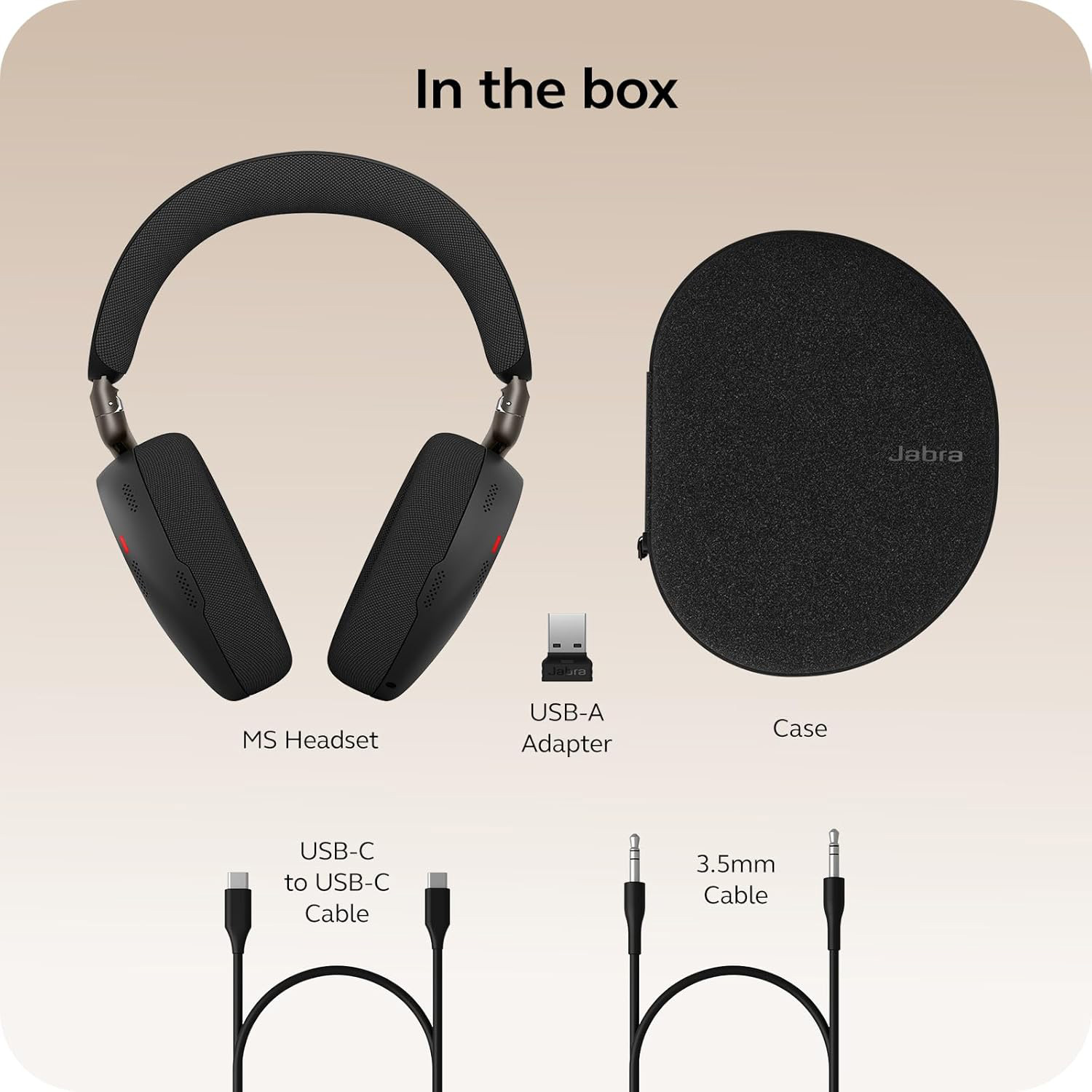 Гарнітура бездротова JABRA Evolve3 85 Link390a MS Stereo Black (38599-999-999)