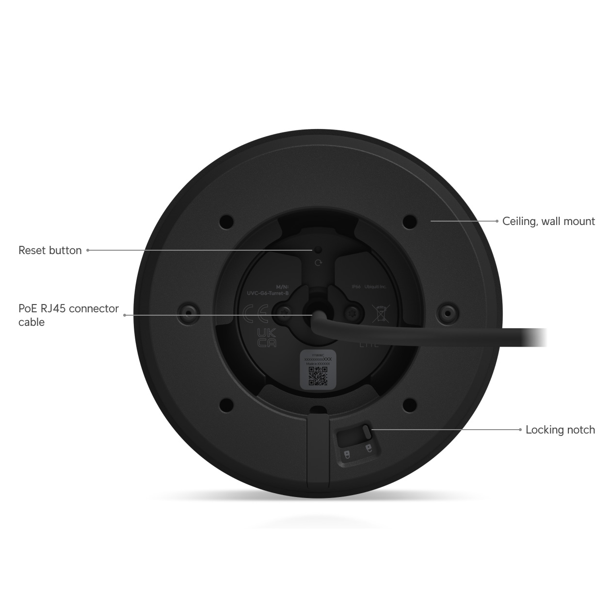 IP-камера UBIQUITI UniFi G6 Turret Black (UVC-G6-TURRET-B)