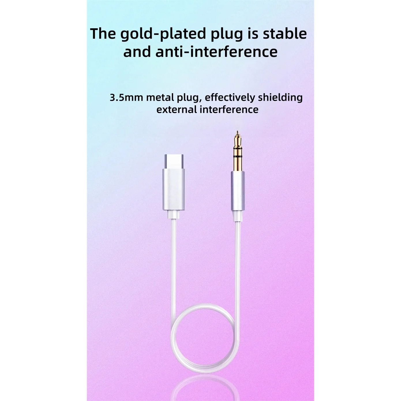Кабель XOKO AUX-002 USB-C to 3.5mm 1м White