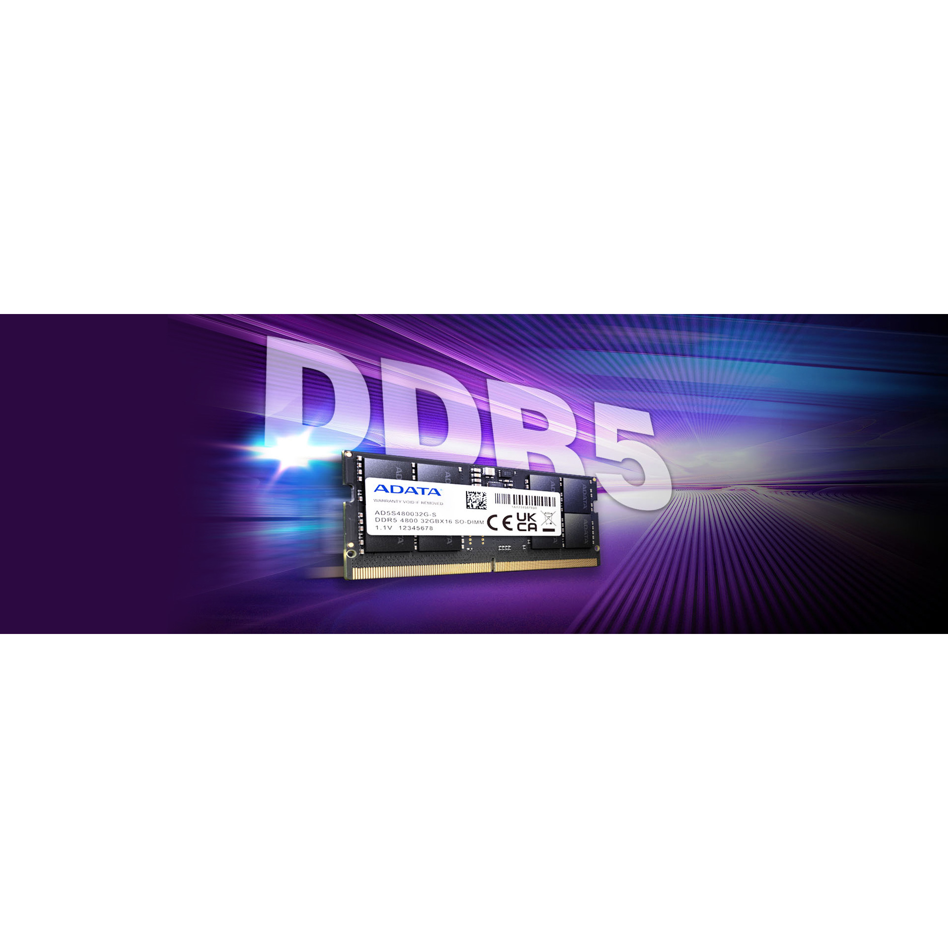 Модуль пам'яті ADATA SO-DIMM DDR5 4800MHz 32GB (AD5S480032G-B)
