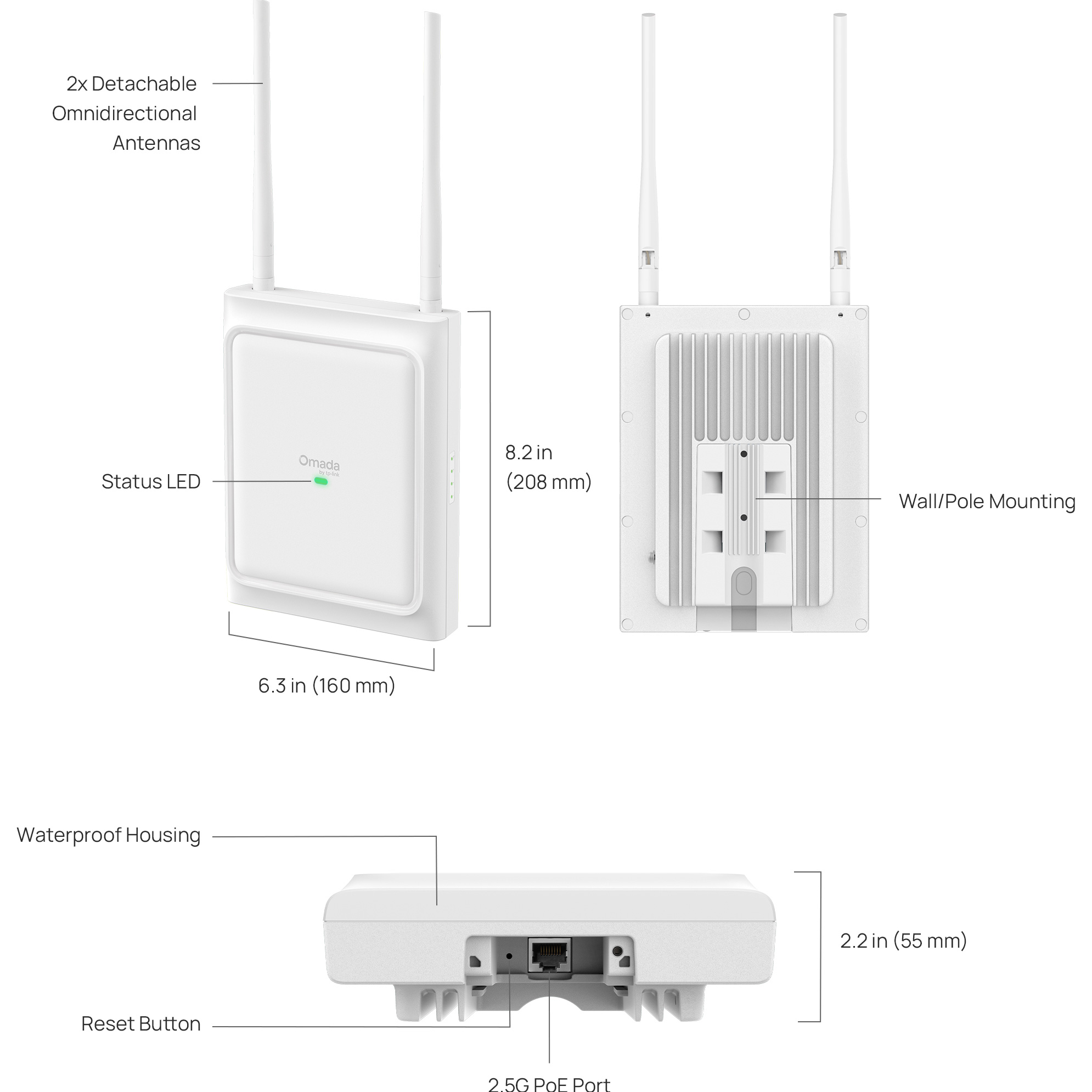 Точка доступа TP-LINK Omada EAP725-Outdoor