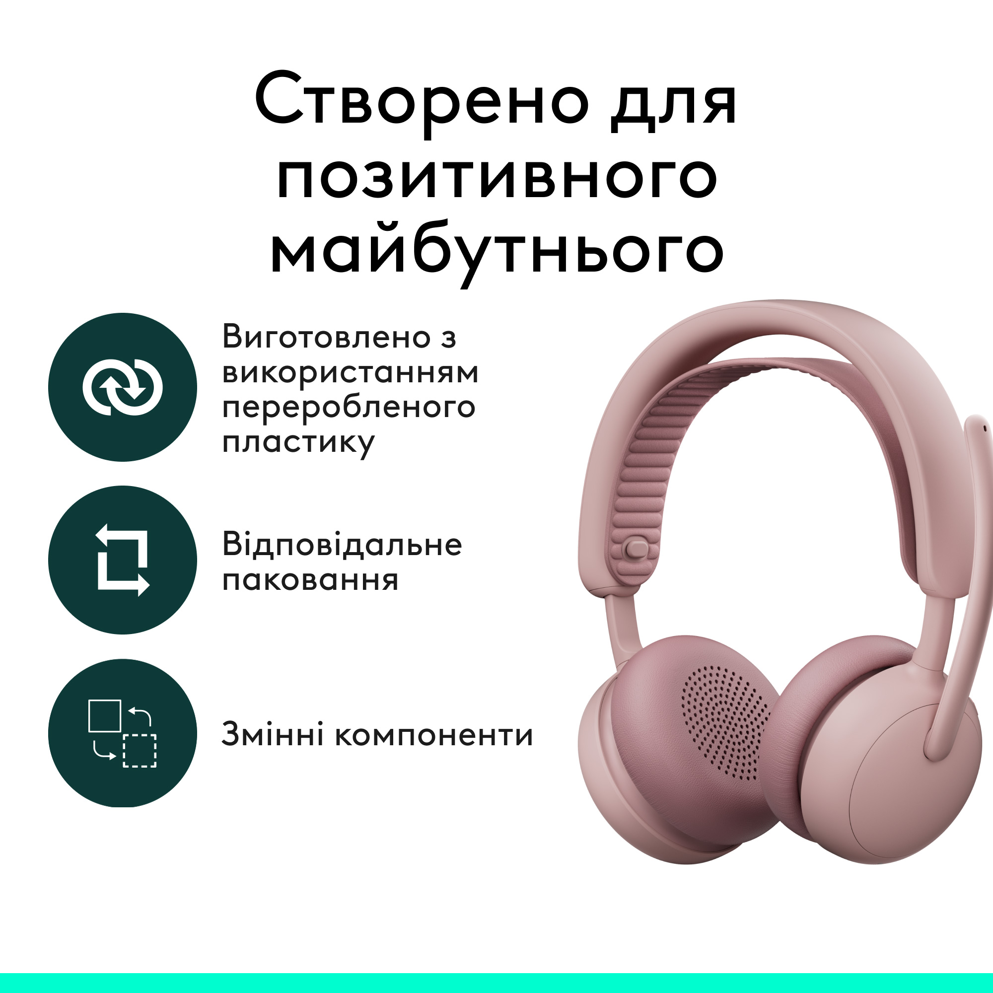 Гарнитура беспроводная LOGITECH Zone Wireless 2 ES Rose (981-001510)