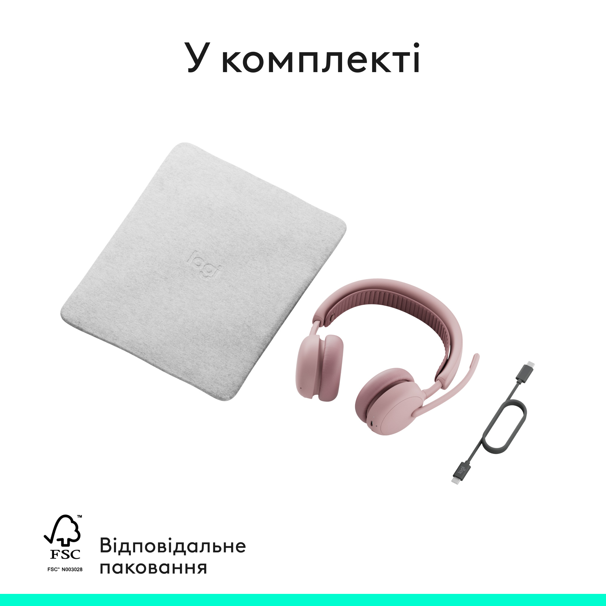 Гарнитура беспроводная LOGITECH Zone Wireless 2 ES Rose (981-001510)