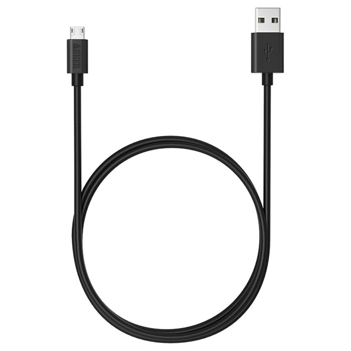 Автомобильное зарядное устройство ANKER PowerDrive 2 Black w/Micro-USB cable (B2310H11)
