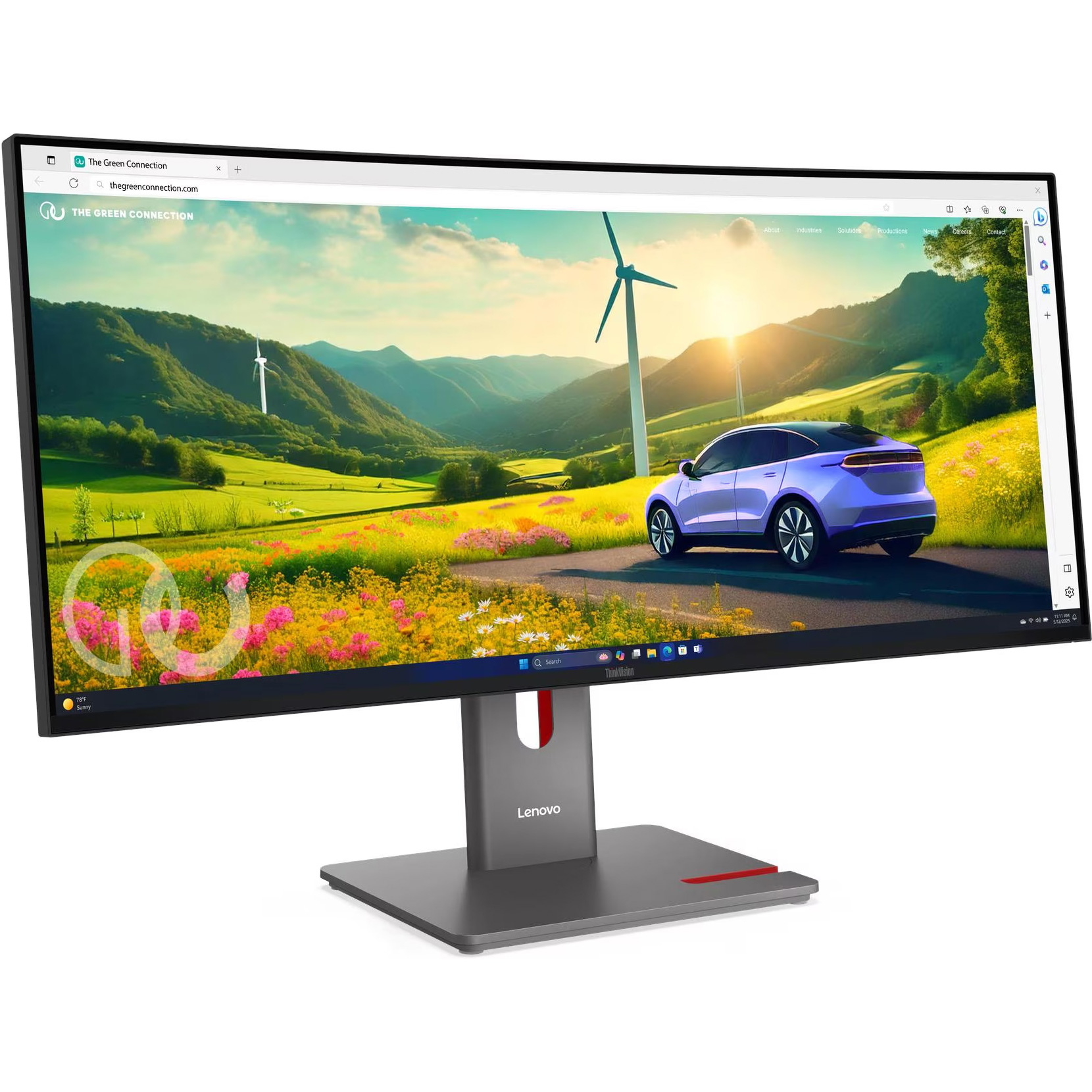 Монітор 34" LENOVO ThinkVision P34WD-40 Eclipse Black (64ADGAT1UA)