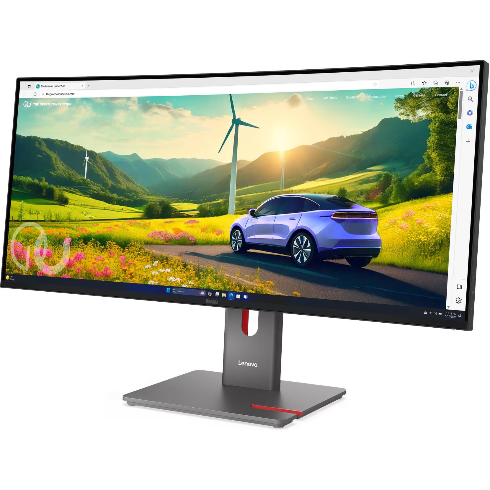 Монітор 34" LENOVO ThinkVision P34WD-40 Eclipse Black (64ADGAT1UA)