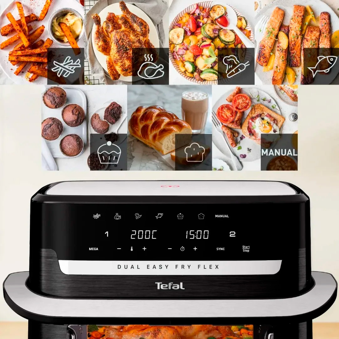 Мультипіч TEFAL Dual Easy Fry Flex EY9228E0 (1510002876)