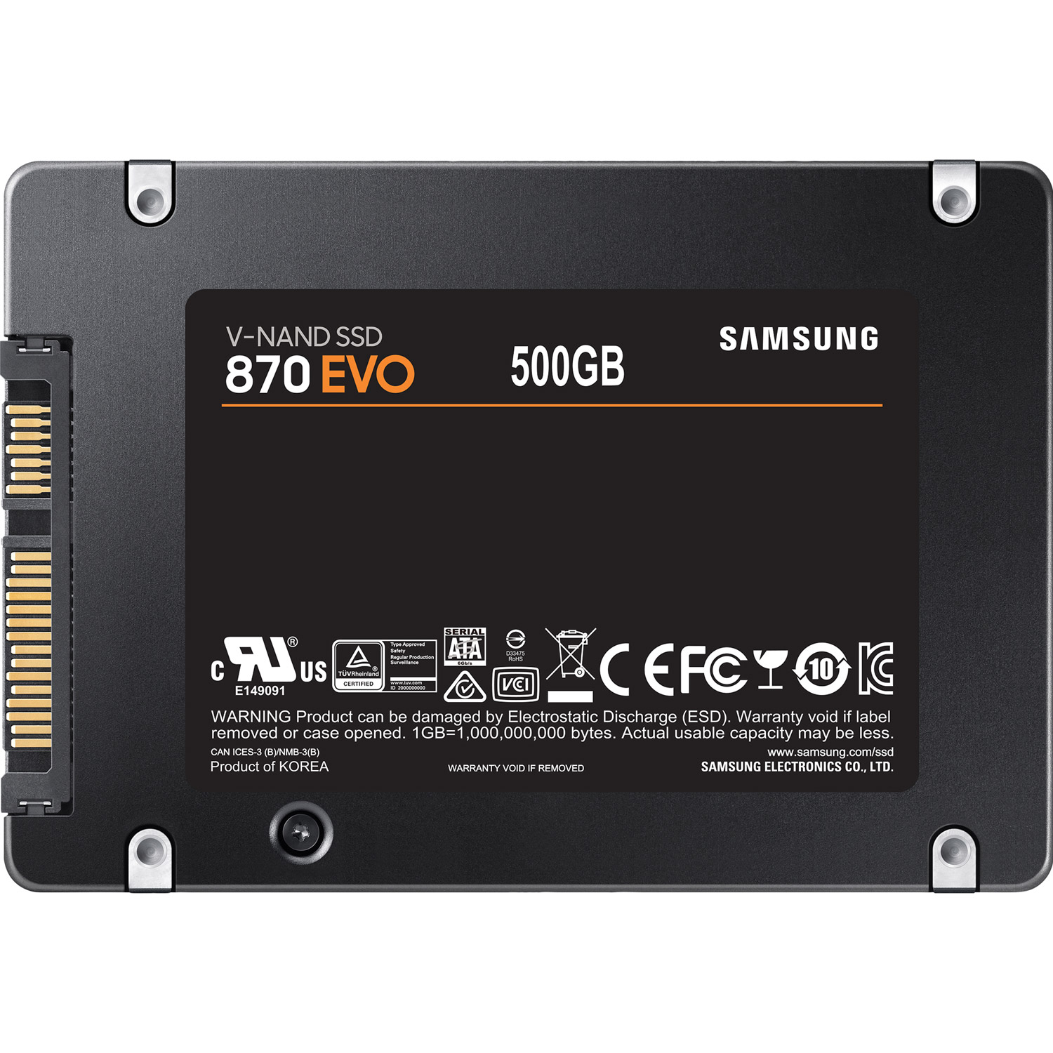 SSD диск SAMSUNG 870 EVO 500GB 2.5" SATA/Уценка (MZ-77E500BW)