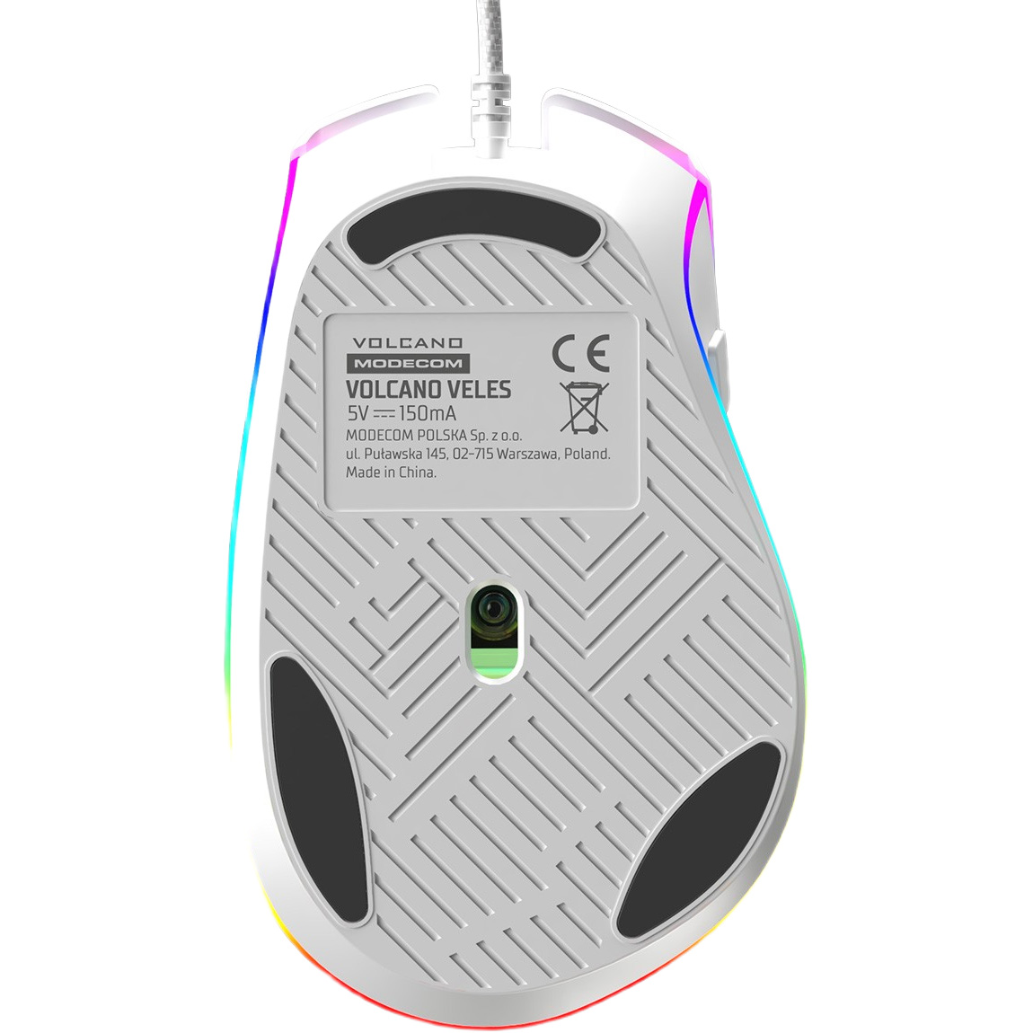 Миша ігрова MODECOM Volcano Veles White (M-MC-VELES-200)
