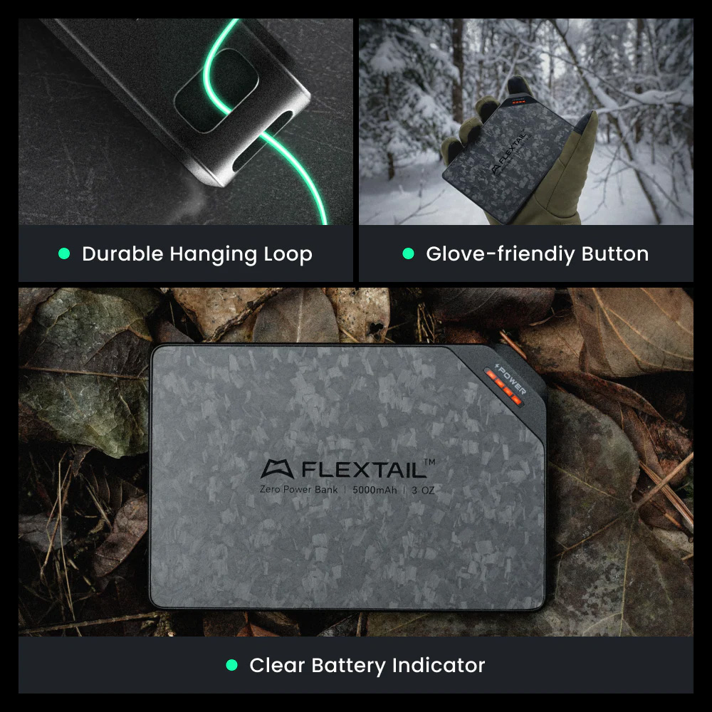 Повербанк FLEXTAIL Zero Power 19.25W 5000mAh