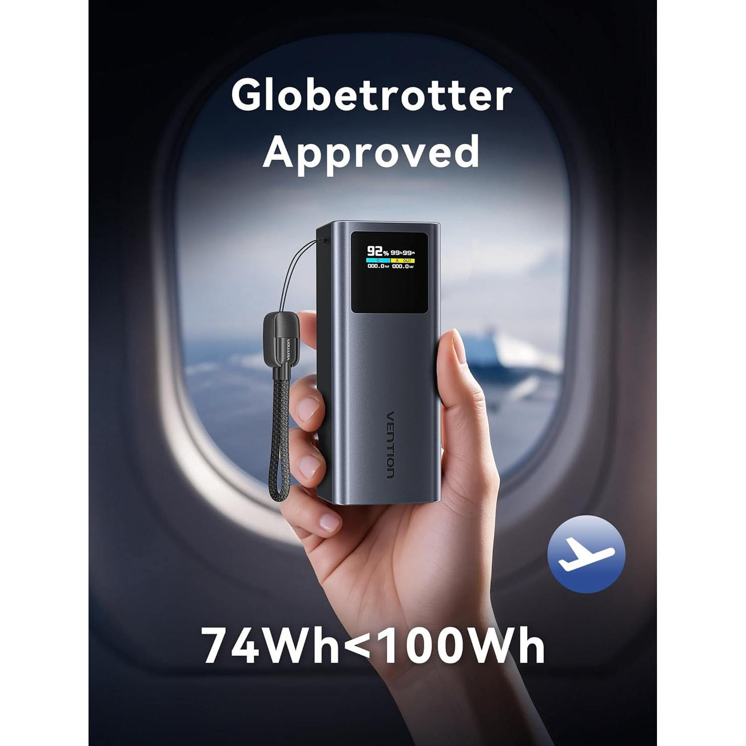 Повербанк VENTION FKCH0 100W 20000mAh Gray