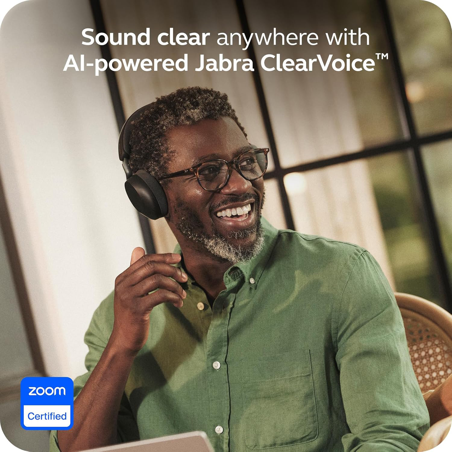Гарнітура бездротова JABRA Evolve3 75 Link390a MS Stereo Black (37599-999-999)