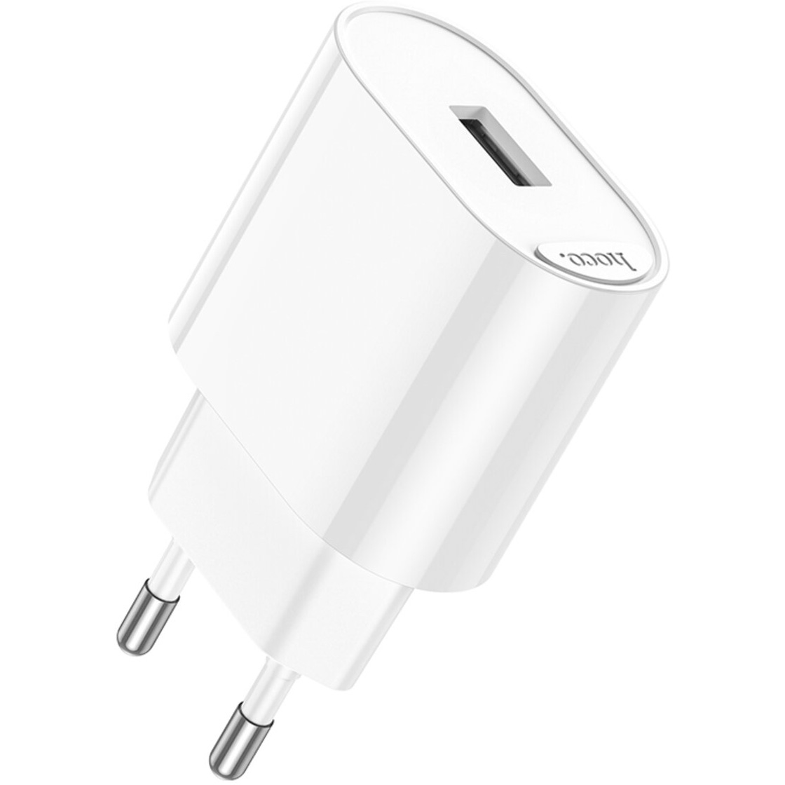 Зарядное устройство HOCO C109A Fighter 1xUSB-A, 2.1A White (6942007656580)