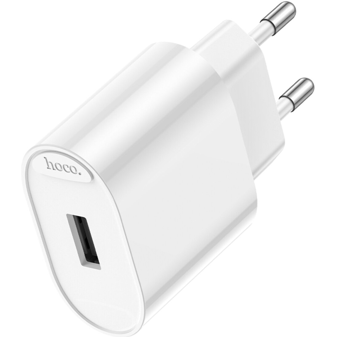 Зарядное устройство HOCO C109A Fighter 1xUSB-A, 2.1A White (6942007656580)