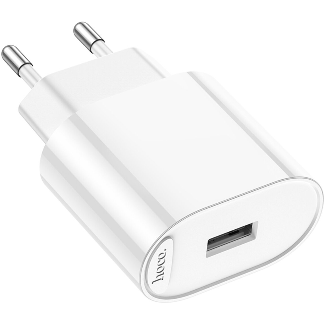 Зарядное устройство HOCO C109A Fighter 1xUSB-A, 2.1A White (6942007656580)