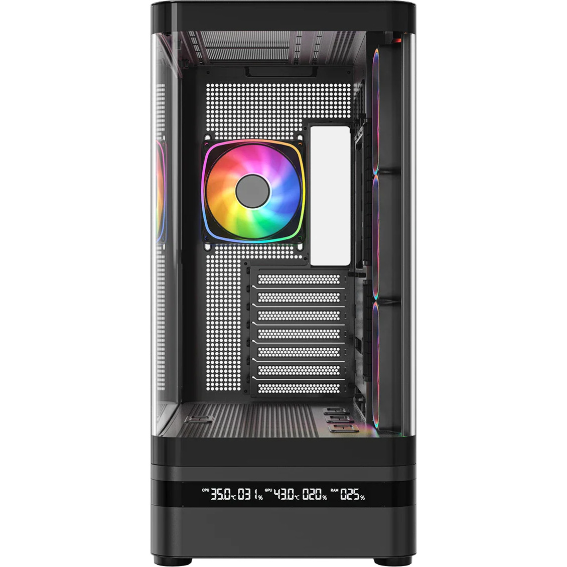 Корпус MODECOM Volcano AQ200 ARGB Midi Black (MC-A-AQ200-4FA-B)