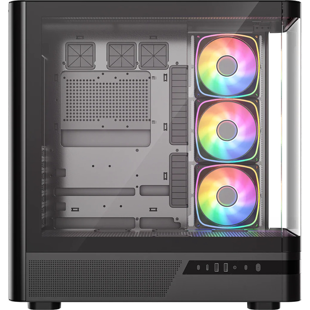 Корпус MODECOM Volcano AQ200 ARGB Midi Black (MC-A-AQ200-4FA-B)